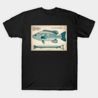 Largemouth Bass Fish Print T-Shirt